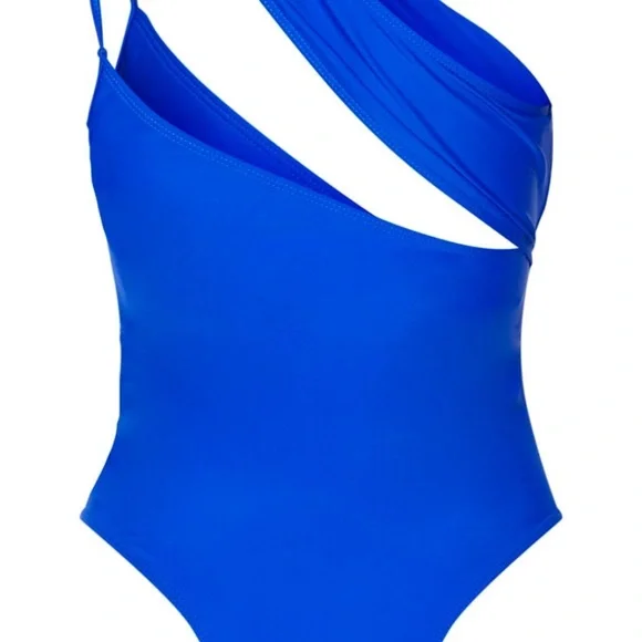 Cobalt Asymmetric Double Strap Swimsuit - Picture 3 of 3